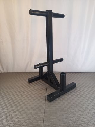 Soporte para discos olimpicos y barras