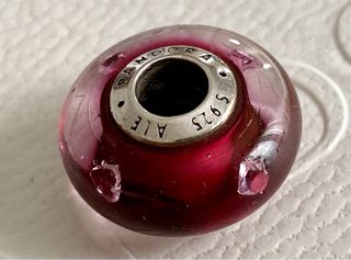 Pandora Charm ORIGINAL Murano Rojo Corazon Cereza