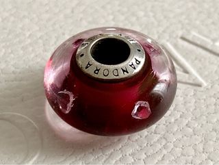 Pandora Charm ORIGINAL Murano Rojo Corazon Cereza
