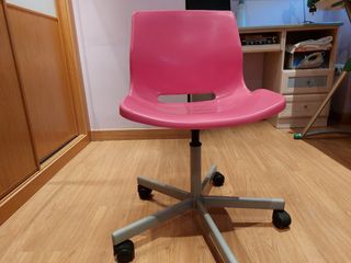 Silla escritorio niña rosa