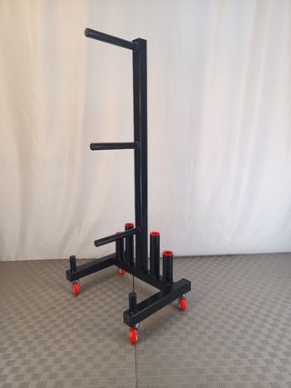 Soporte de discos de pesas y barras