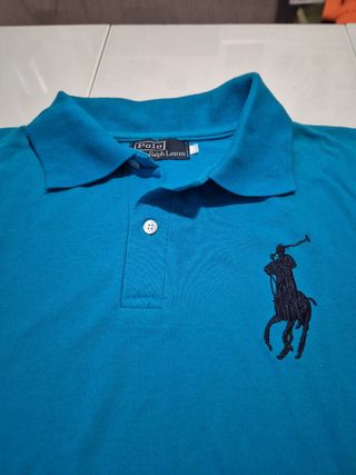 Polo Ralph Lauren manga larga turquesa