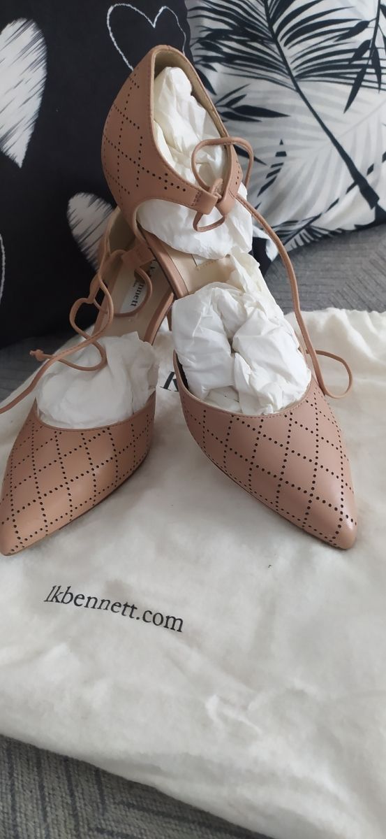 Zapatos LK Bennett beige tacón 38