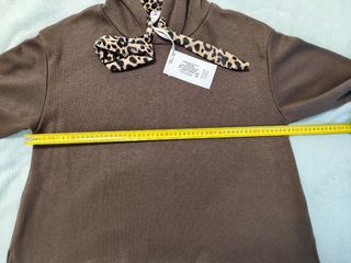 Conjunto sudadera y pantalón marrón c/leopardo MY 