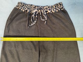 Conjunto sudadera y pantalón marrón c/leopardo MY 
