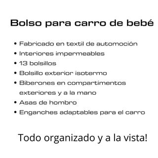 ¡¡ A ESTRENAR !! BOLSO CARRO BEBÉ. VALERIA MARTINS