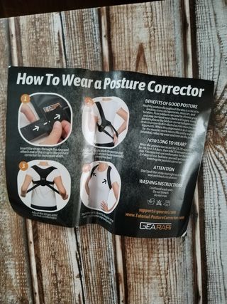 Corrector postura espalda