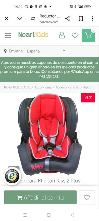 Silla coche Kiss 2 Plus