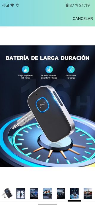 Receptor Bluetooth 5.3 Coche Aux, jack3,