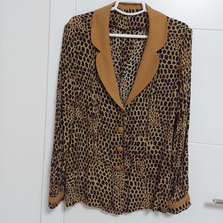 Blusa leopardo vintage