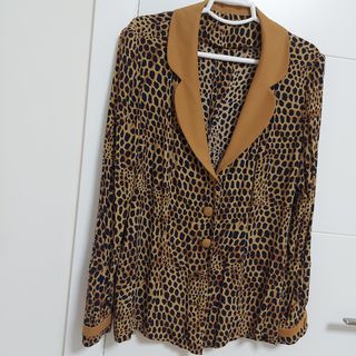 Blusa leopardo vintage