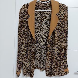 Blusa leopardo vintage