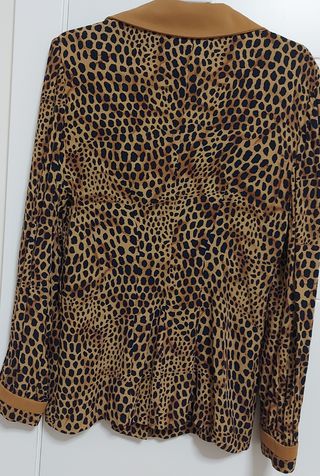 Blusa leopardo vintage