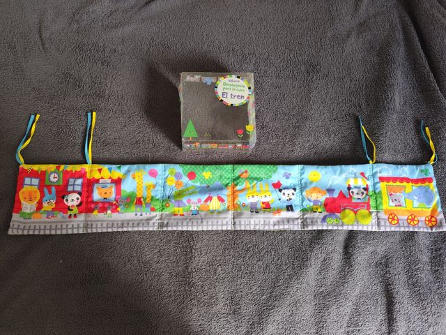 Libro de tela bebé desplegable cuna reversible