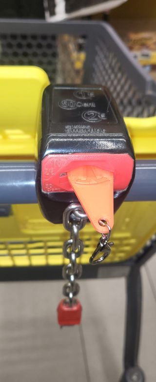 Llavero Moneda para Carro de la Compra