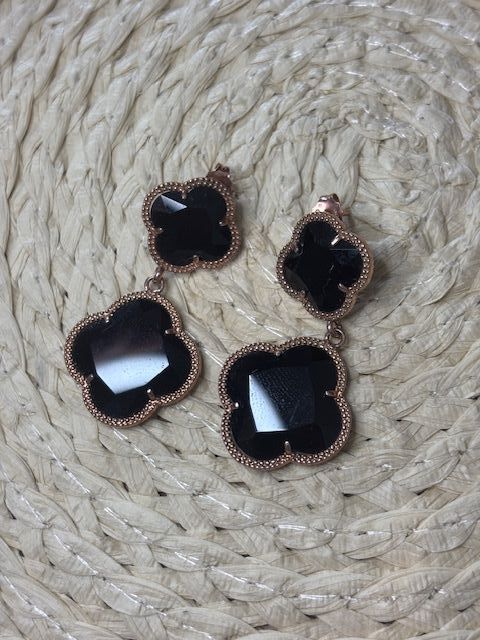 Pendientes de Diseño · Plata de ley 925 Rosa ·