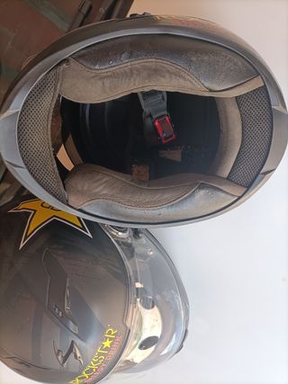 Lote 2 cascos moto Scorpion Exo 490 Solid