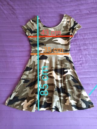 Vestito fantasia mimetica