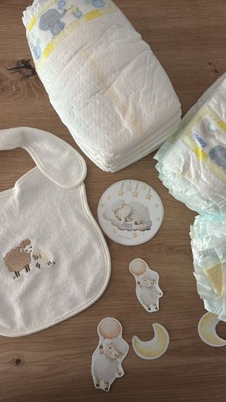 Tarta pañales bebé