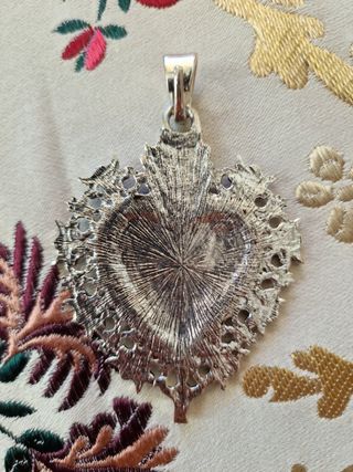 Corazón filigrana plateado