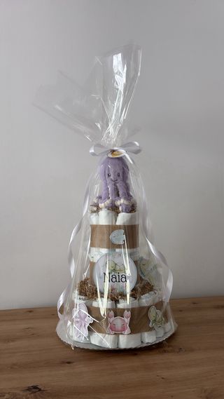 Tarta pañales bebé