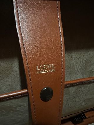 Maletín vintage Loewe marrón