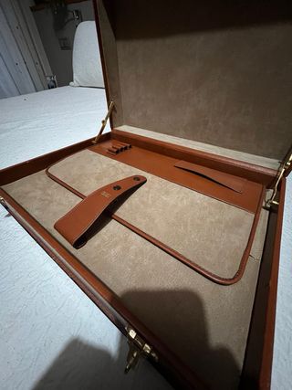 Maletín vintage Loewe marrón