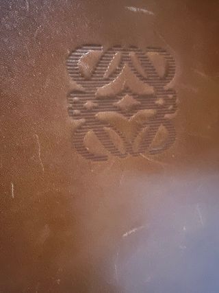 Maletín vintage Loewe marrón