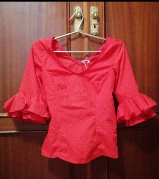 Blusa de traje de gitana