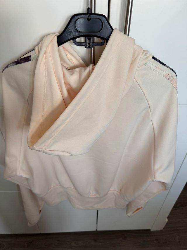 Sudadera Adidas Beige c/Rayas