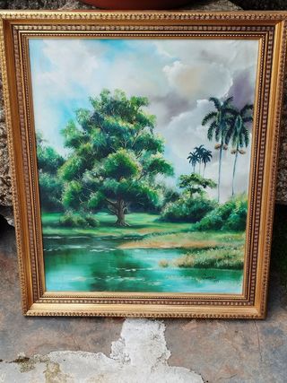 Cuadro Paisaje Cubano - Óleo sobre lienzo