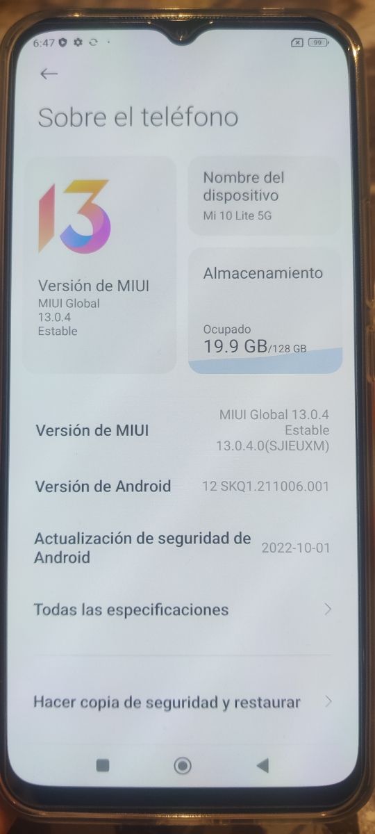 Xiaomi Mi 10 Lite 5G - 128GB