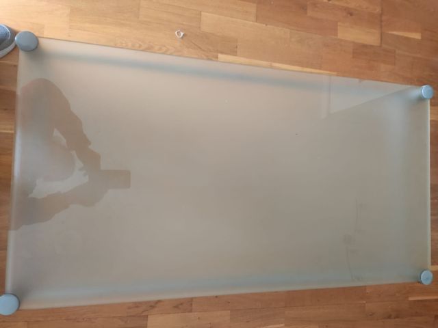 Mesa centro cristal - metal