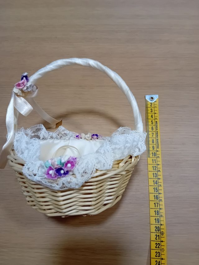 Cesta anillos boda