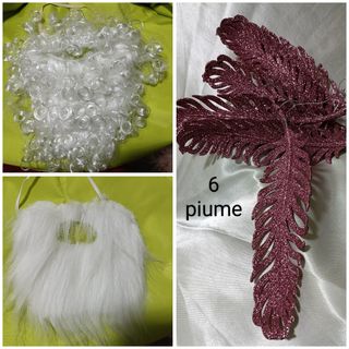 Decorazioni Natale: nastri, barba Babbo Natale