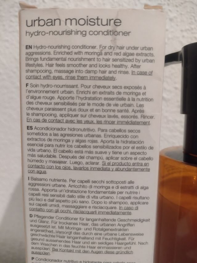 Acondicionador Shu Uemura Urban Moisture 250ml