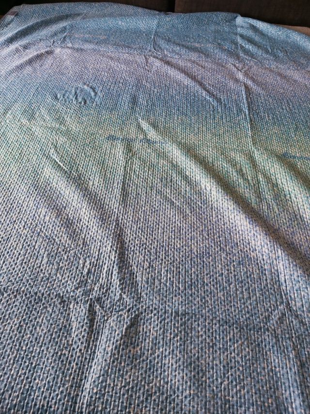 Trapuntino letto singolo estivo poliestere - Blu/V