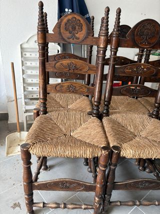 6 Sillas Comedor Madera Rústicas
Precio por pack