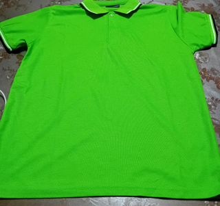 Polo Foglie Rosse Verde M