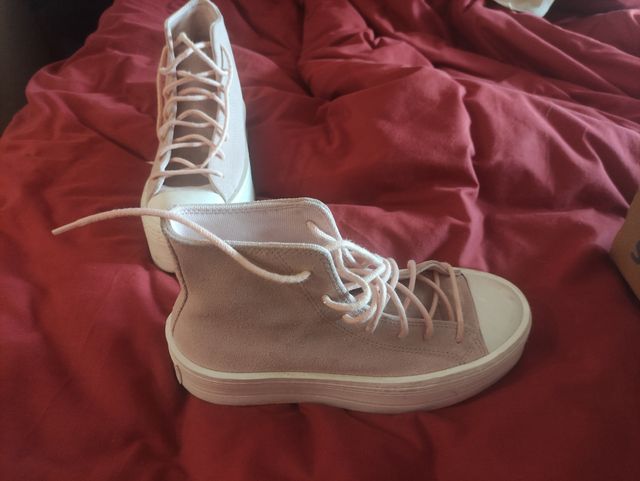 Converse plataforma rosa...no acepto ofertas