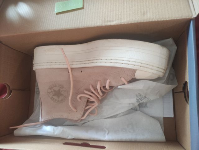 Converse plataforma rosa...no acepto ofertas
