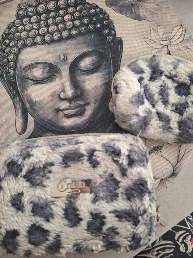 2 Monederos Cruella gris