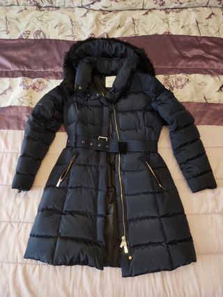 Plumas azul marino mujer