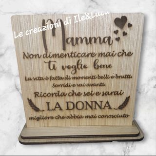 Targa per la festa della mamma
