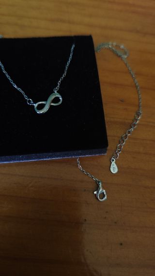 collar de plata infinito