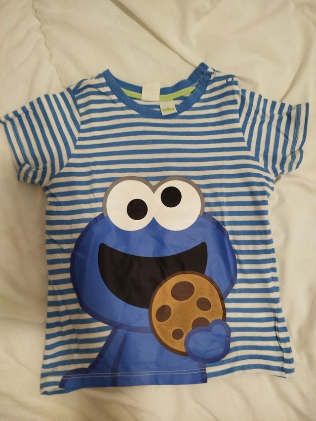 Camiseta Monstruo de las galletas. Sólo envíos.