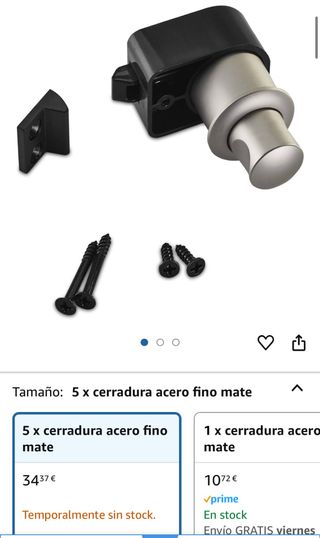 Cerradura Camper - Acero Mate
