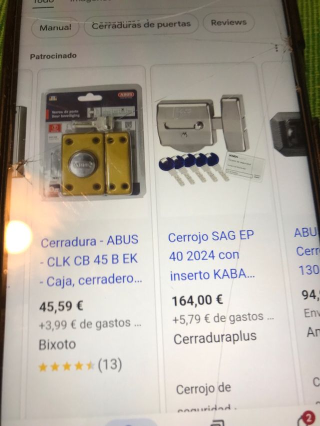 5 Cerrojos von llave ABUS. Precio negociable.