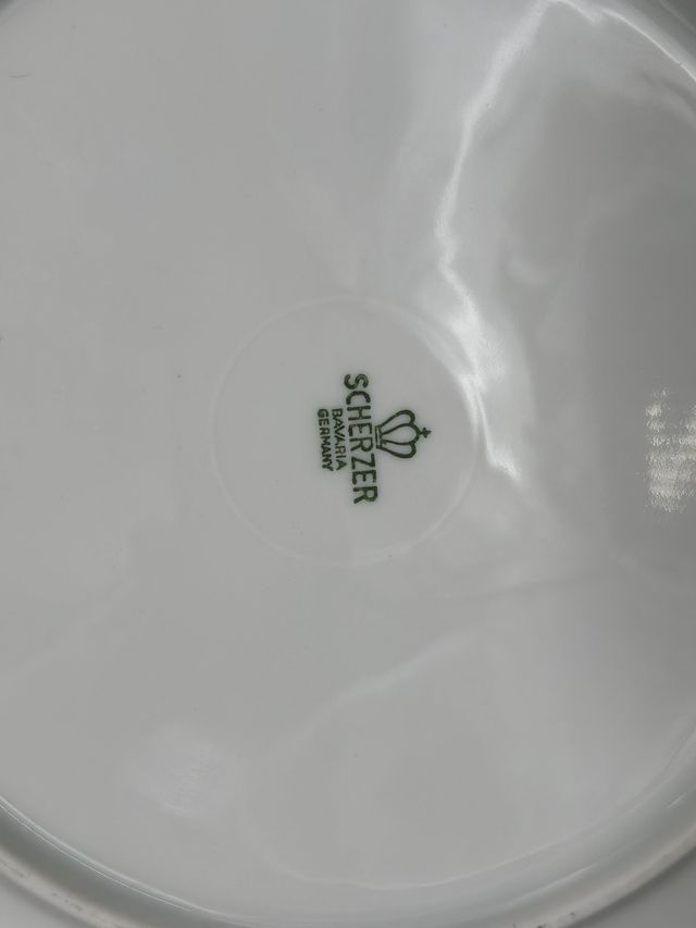 Vajilla - Scherzer Bavaria con decoración de rosas