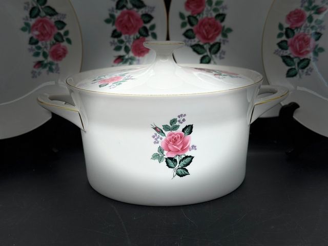 Vajilla - Scherzer Bavaria con decoración de rosas